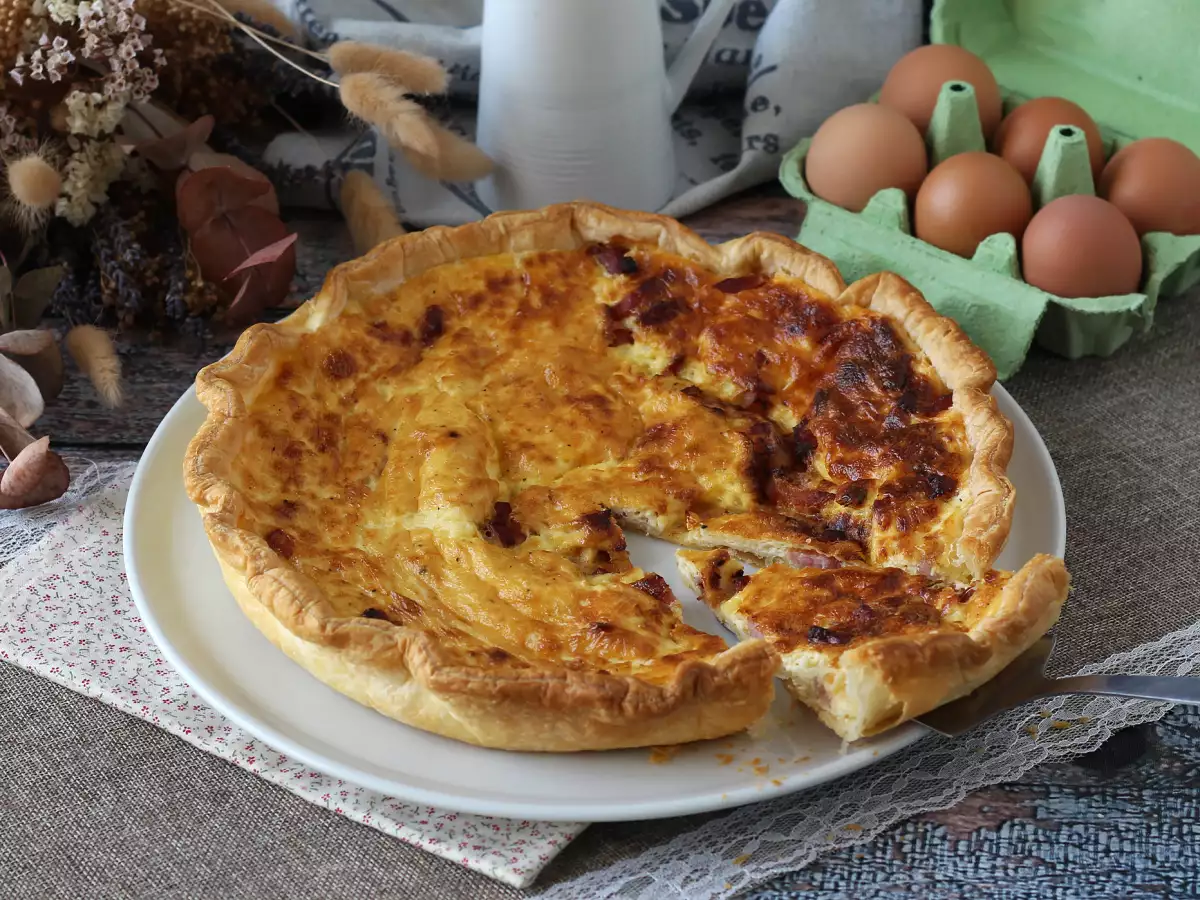 Domowa quiche lorraine – prosty przepis - zdjęcie 6