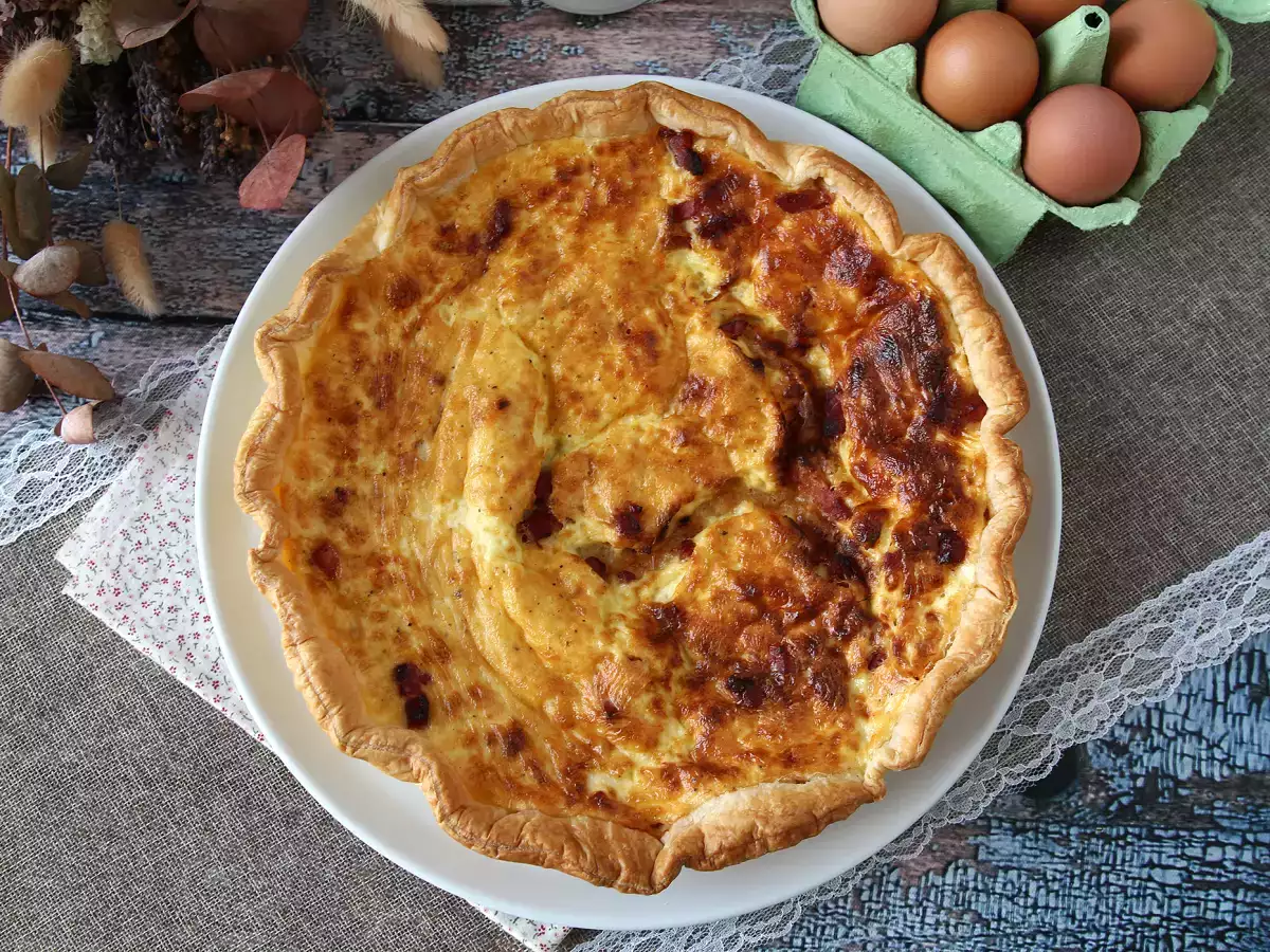 Domowa quiche lorraine – prosty przepis - zdjęcie 7