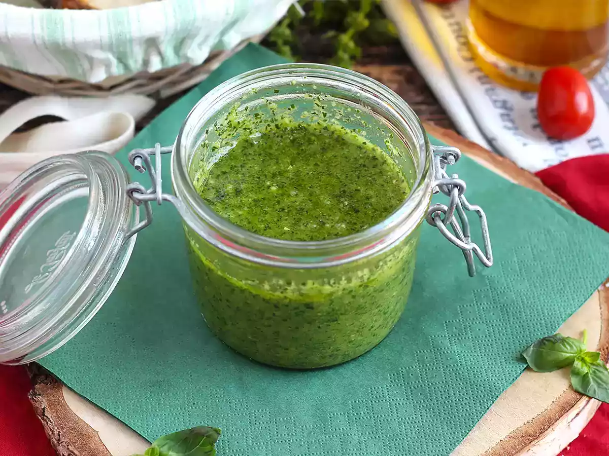 Domowe zielone pesto - pesto alla genovese - zdjęcie 5