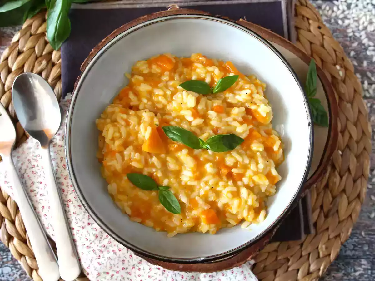 Dyniowe risotto, delikatne i idealne pierwsze danie na jesień