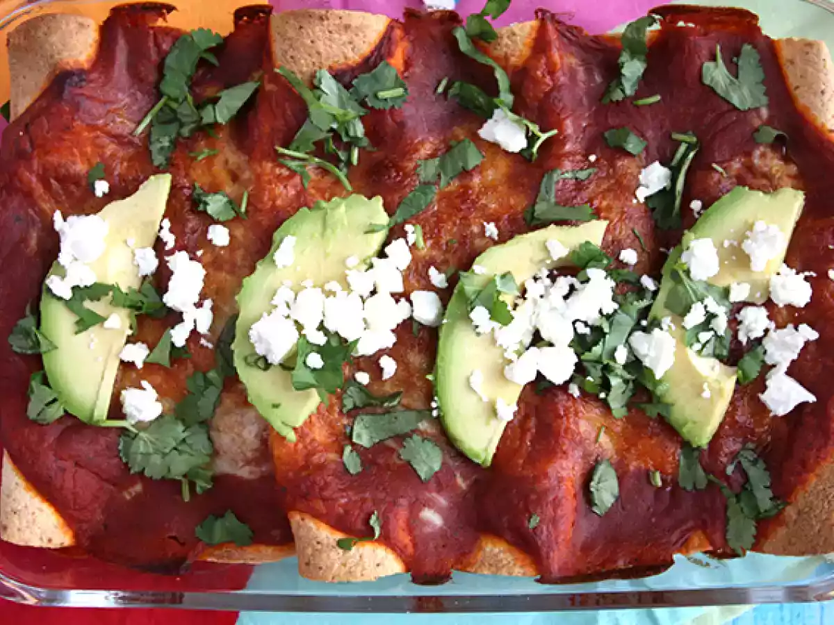 Enchiladas z kurczaka z sosem chili - zdjęcie 3