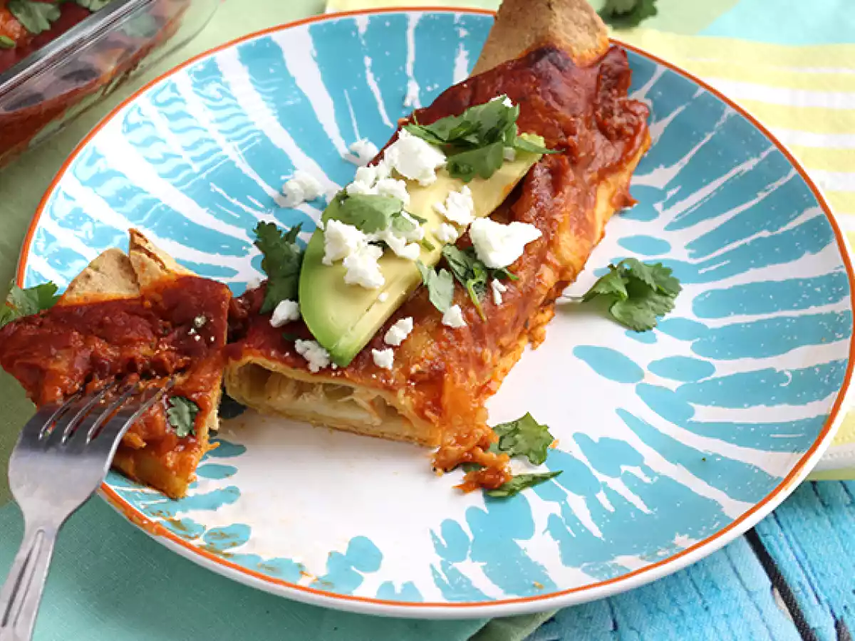 Enchiladas z kurczaka z sosem chili - zdjęcie 4