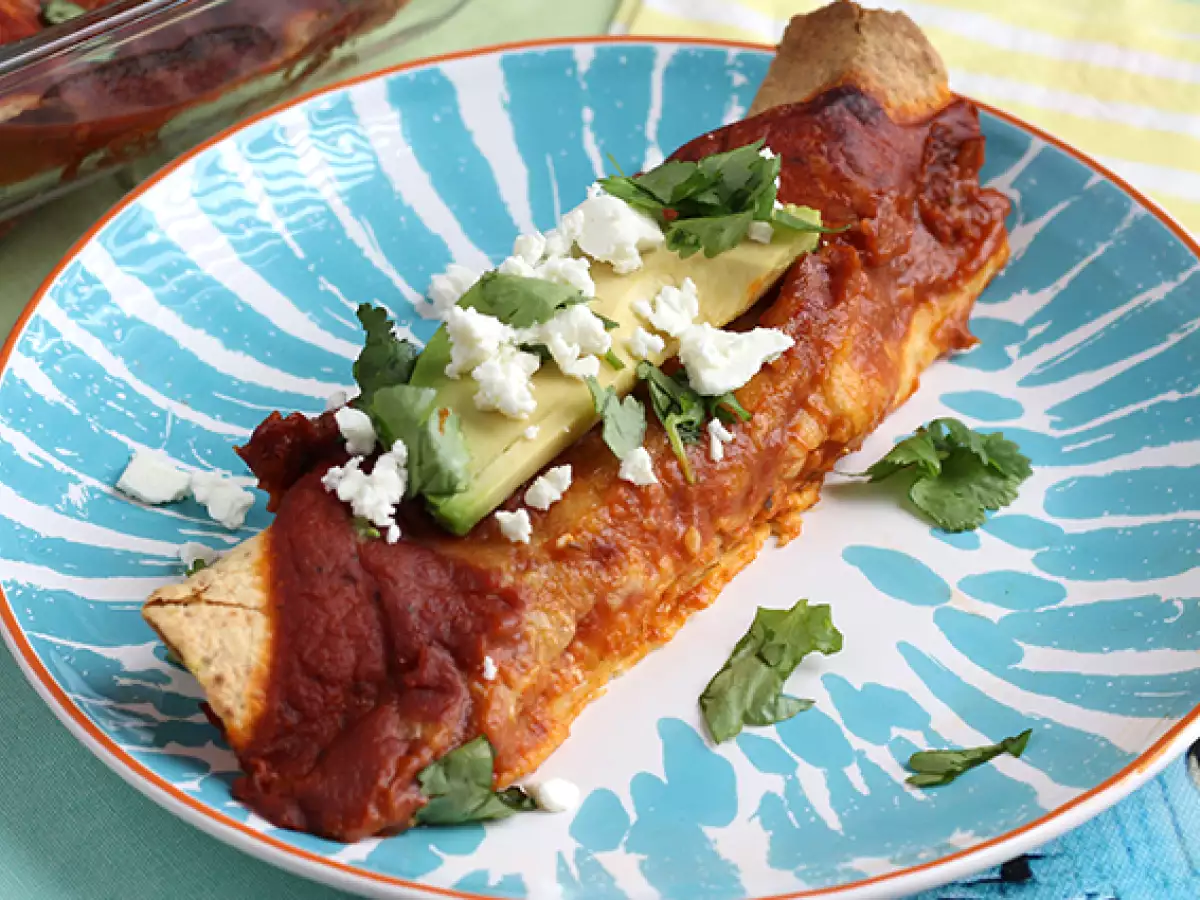 Enchiladas z kurczakiem w sosie chili - zdjęcie 2