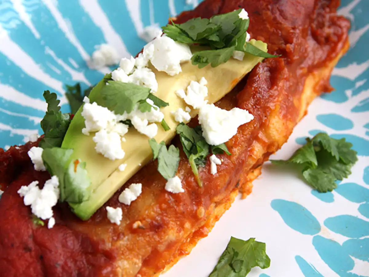 Enchiladas z kurczakiem w sosie chili - zdjęcie 5