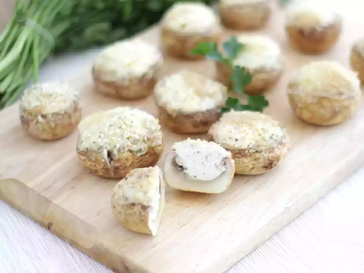 Faszerowane pieczarki na aperitif - zdjęcie 3