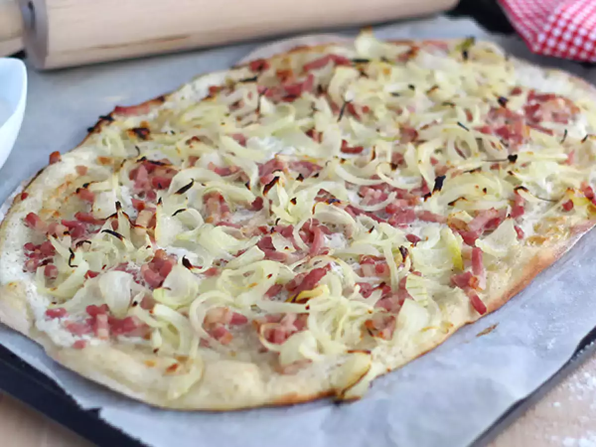Flammekueche – alzacka tarta flambée