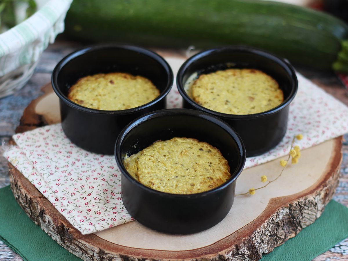 Flany z cukinii i pesto - bezglutenowe