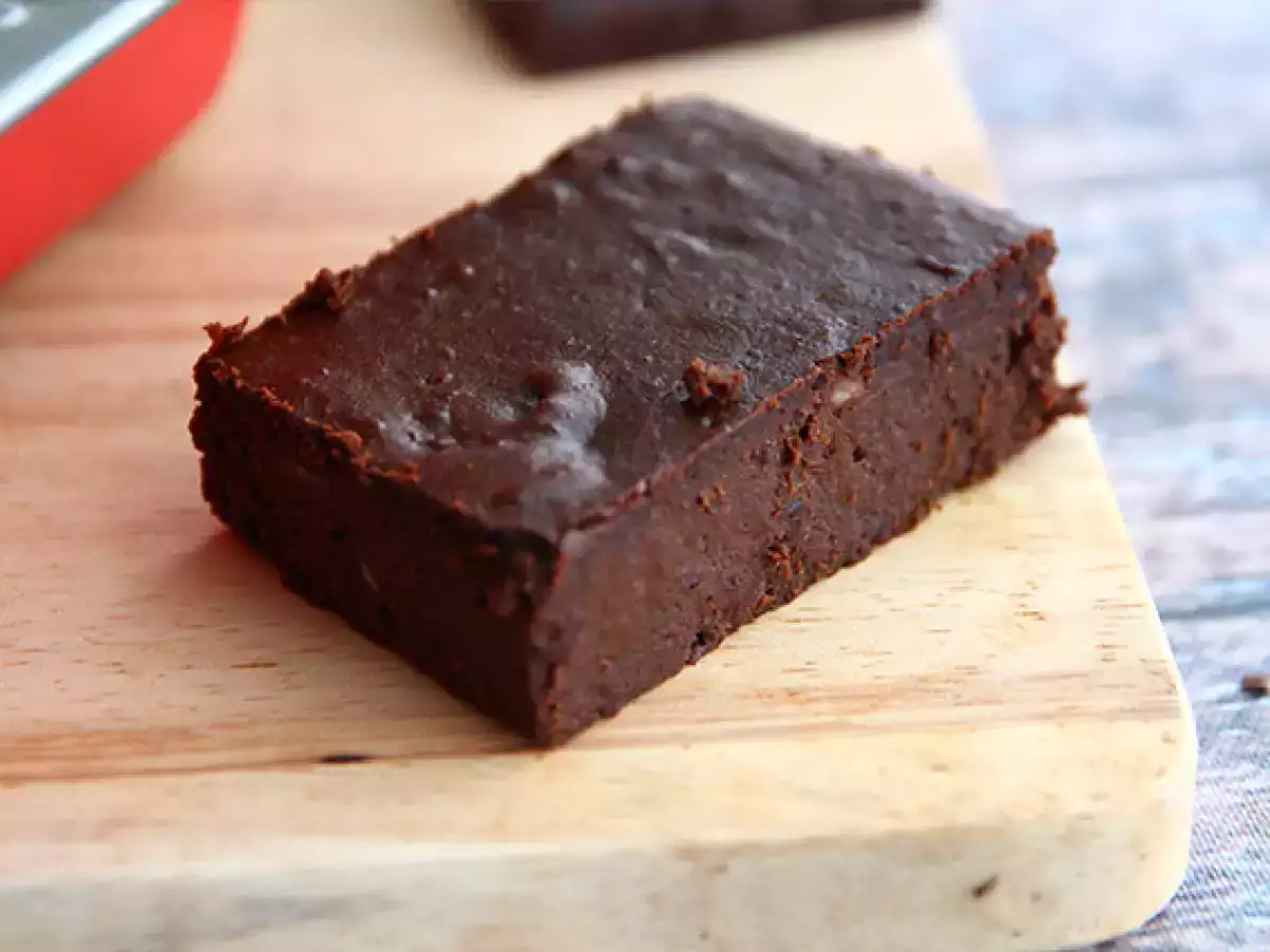 Fondant czekoladowy z czerwoną fasolą – bez glutenu i laktozy