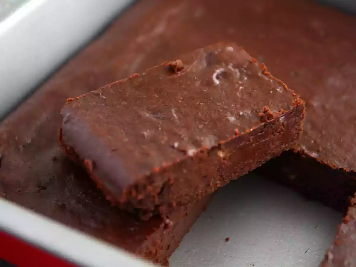 Fondant z czekolady i czerwonej fasoli - bezglutenowy / bez laktozy - zdjęcie 3