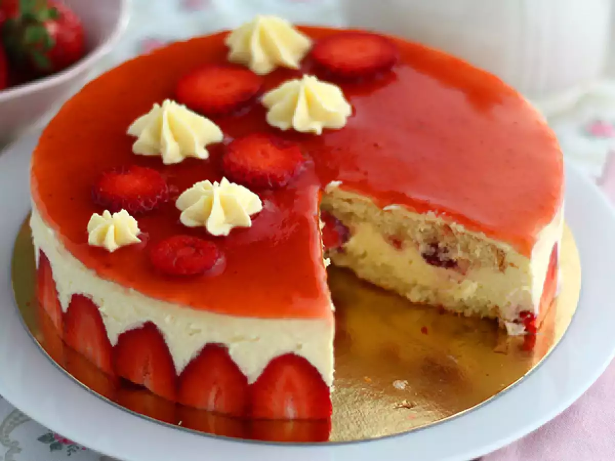 Fraisier – francuski tort truskawkowy (przepis krok po kroku) - zdjęcie 3
