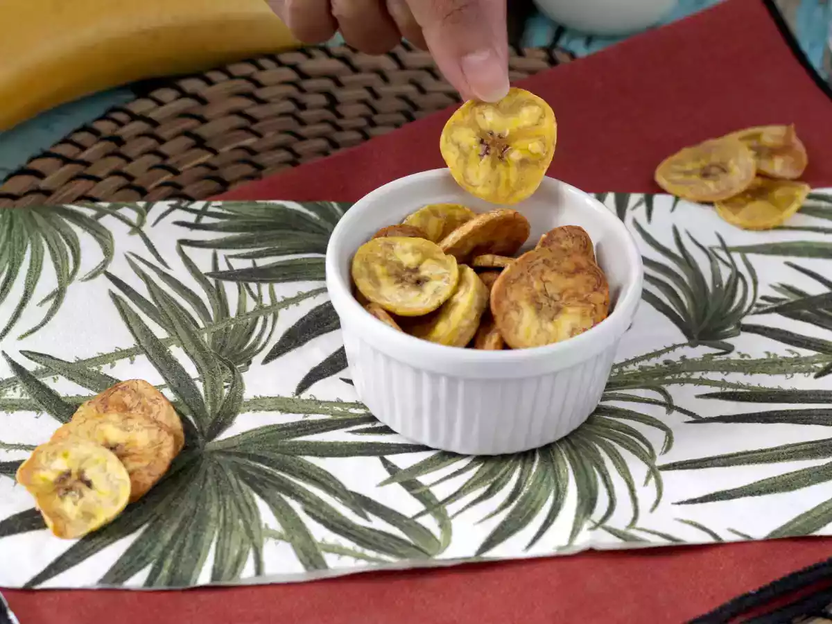 Frytki z bananów macho w frytkownicy powietrznej - zdjęcie 3