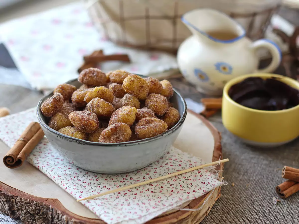 Gnocchi jak churros z air fryera: cynamonowy deser do podjadania!