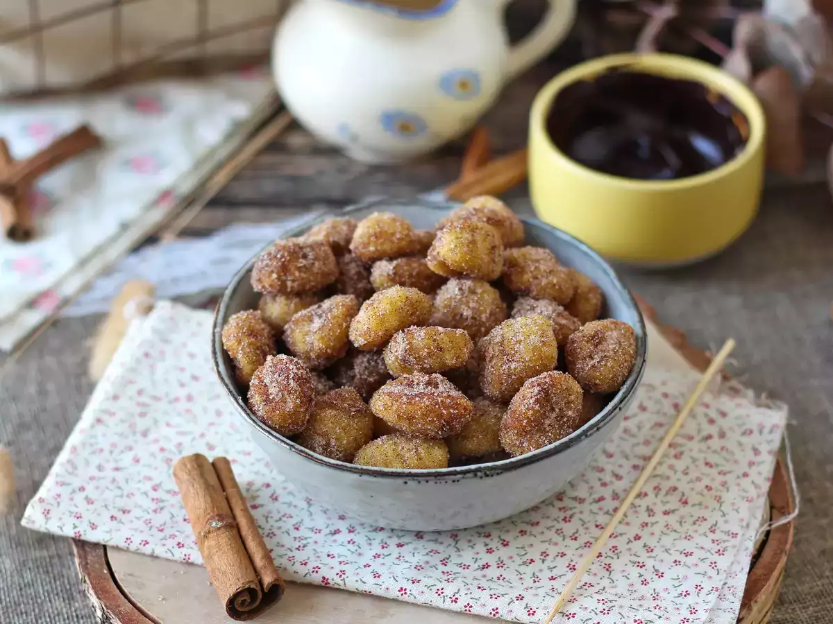 Gnocchi jak churros z air fryera: cynamonowy deser do podjadania! - zdjęcie 2