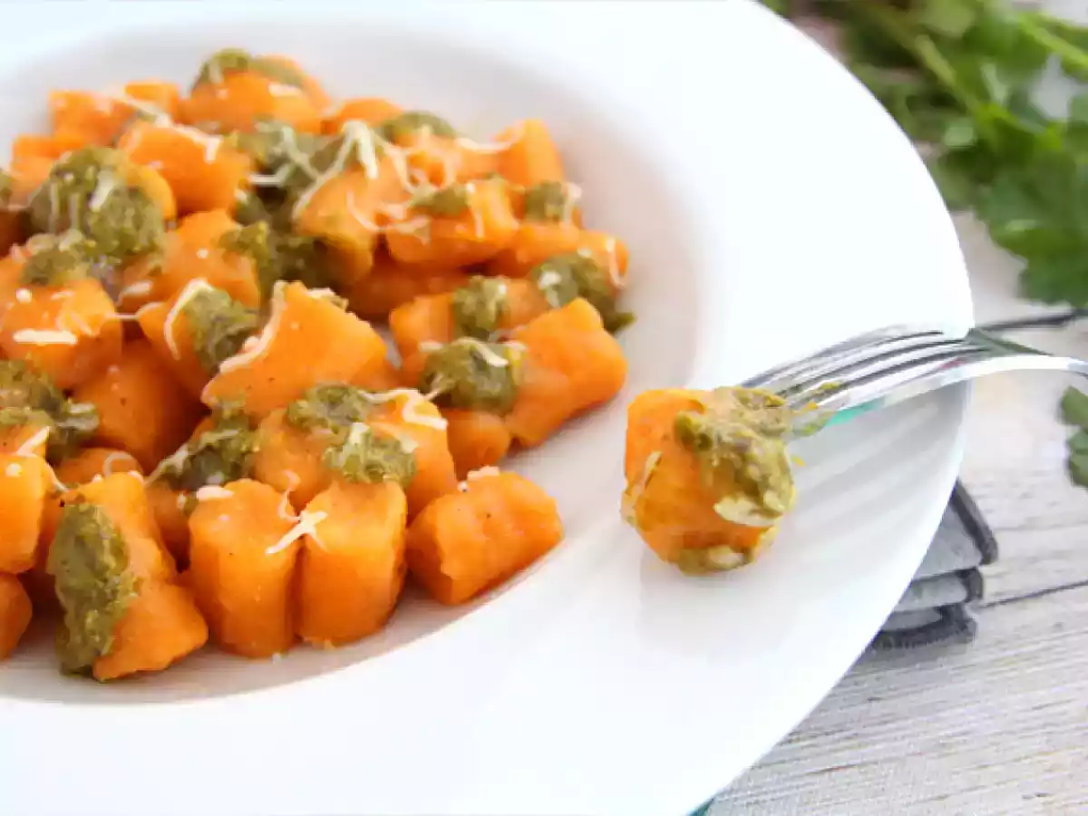 Gnocchi ze słodkich ziemniaków (łatwe gnocchi)