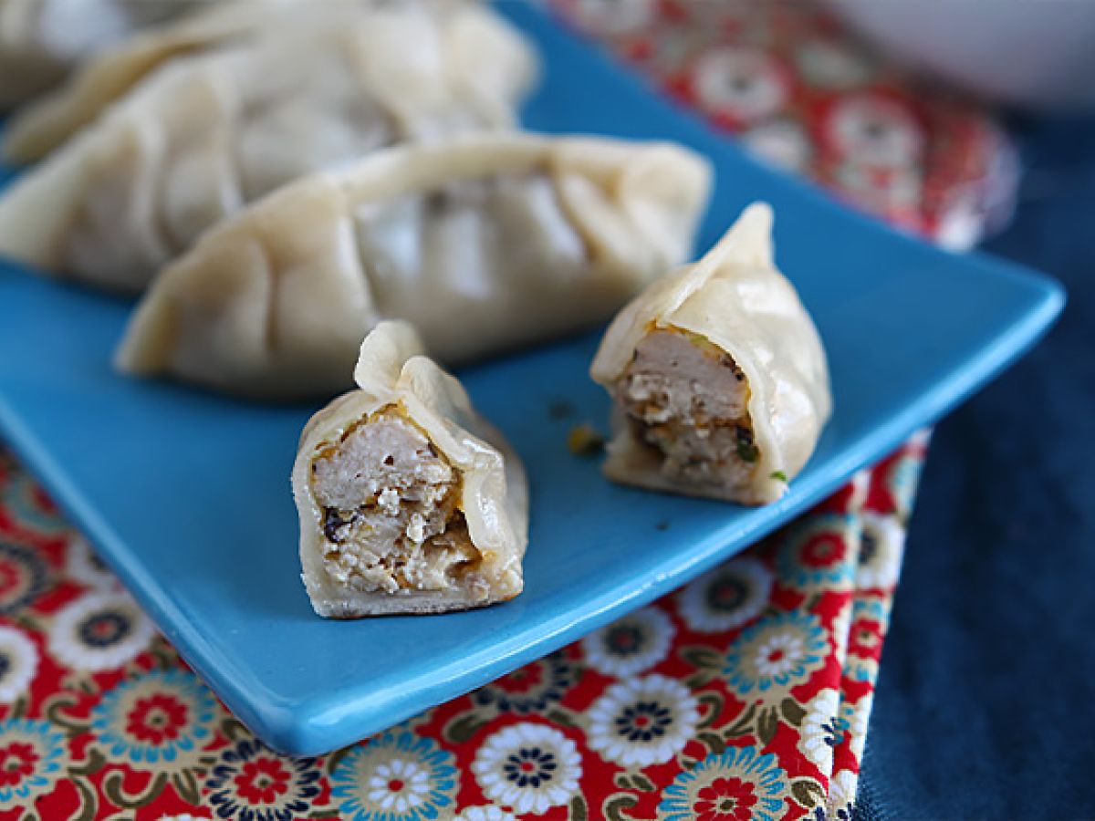 Gyozas z kurczakiem, marchewką i pieczarkami - zdjęcie 5