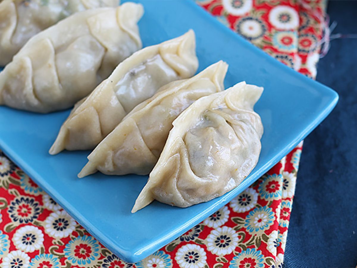 Gyozas z kurczakiem, marchewką i pieczarkami - zdjęcie 7