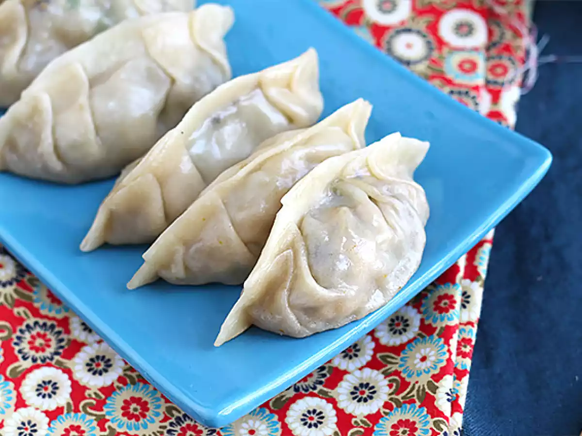 Gyozas z kurczakiem, marchewką i pieczarkami - zdjęcie 7