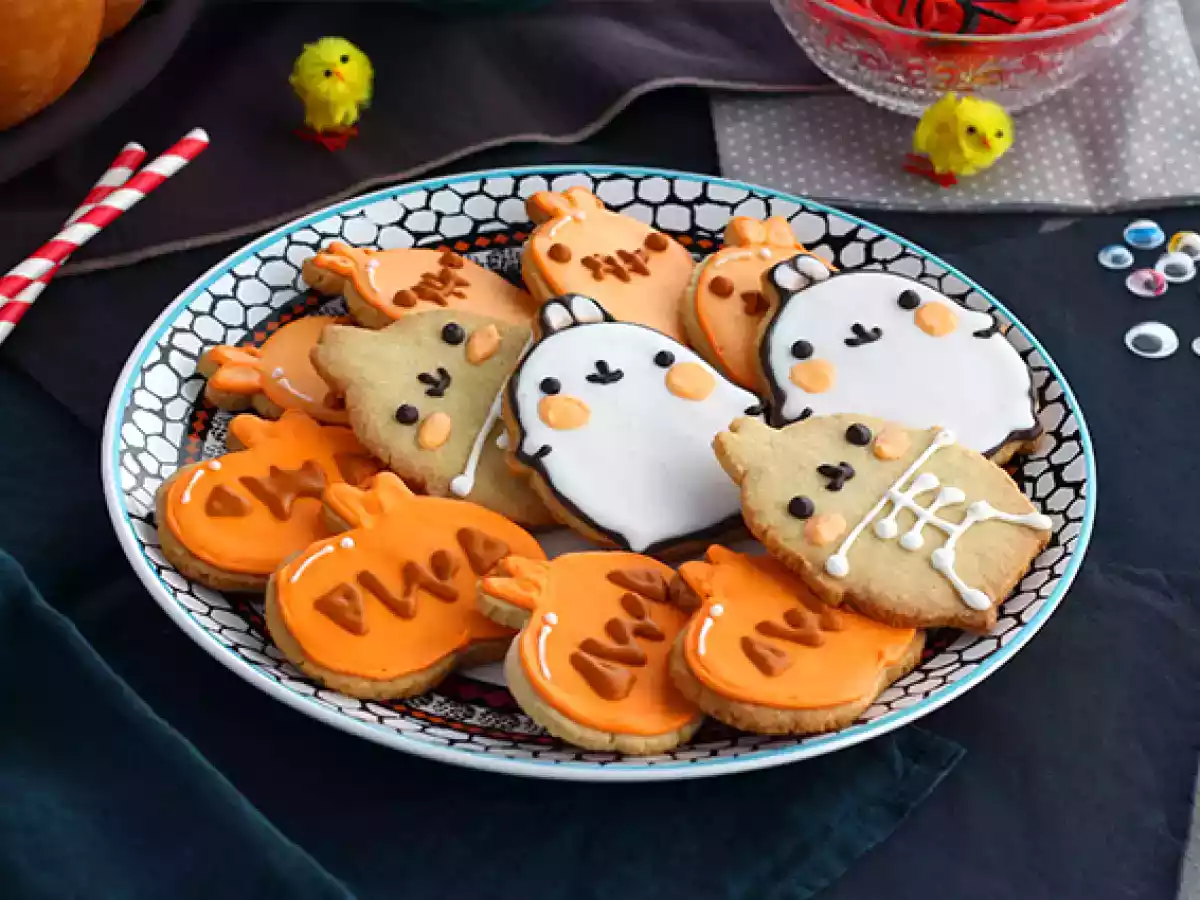 Halloweenowe kruche ciasteczka Molang - zdjęcie 2