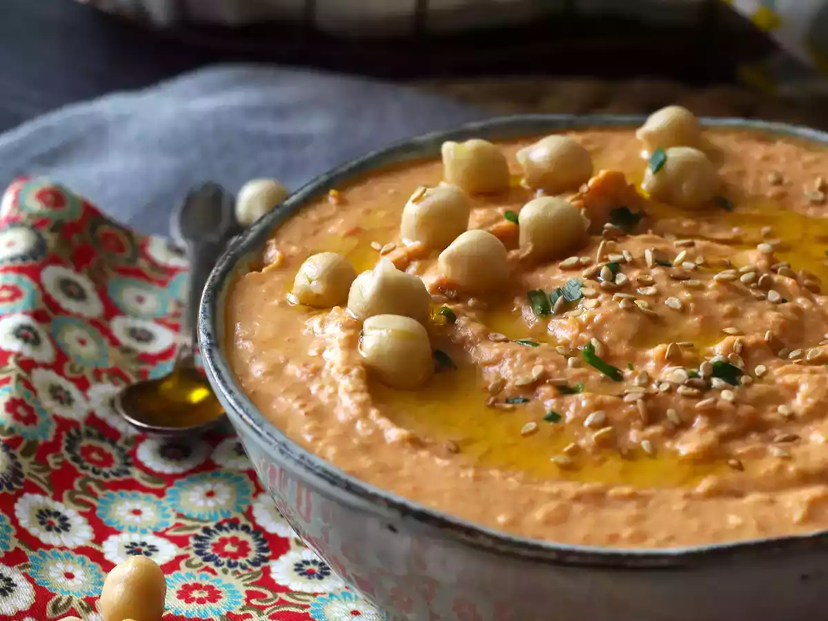 Hummus z czerwonej papryki - zdjęcie 3