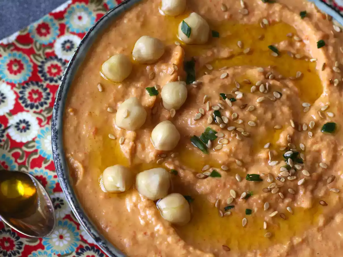 Hummus z czerwonej papryki - zdjęcie 4