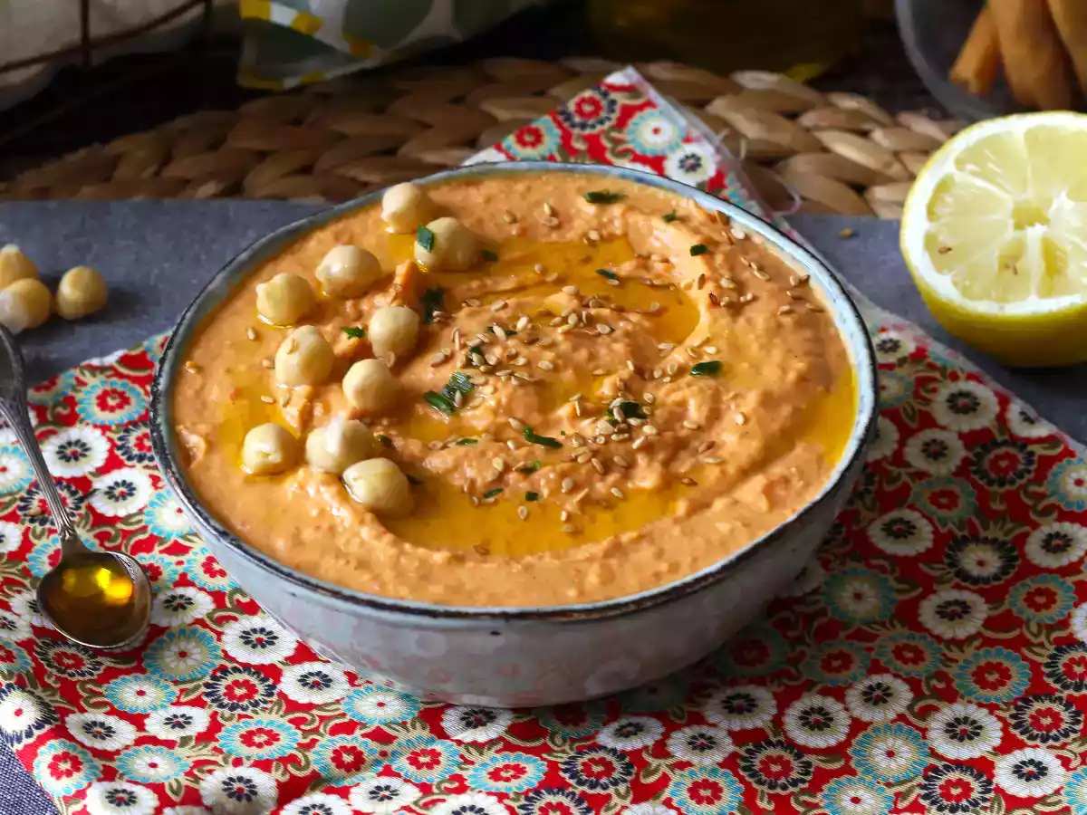 Hummus z czerwonej papryki - zdjęcie 5