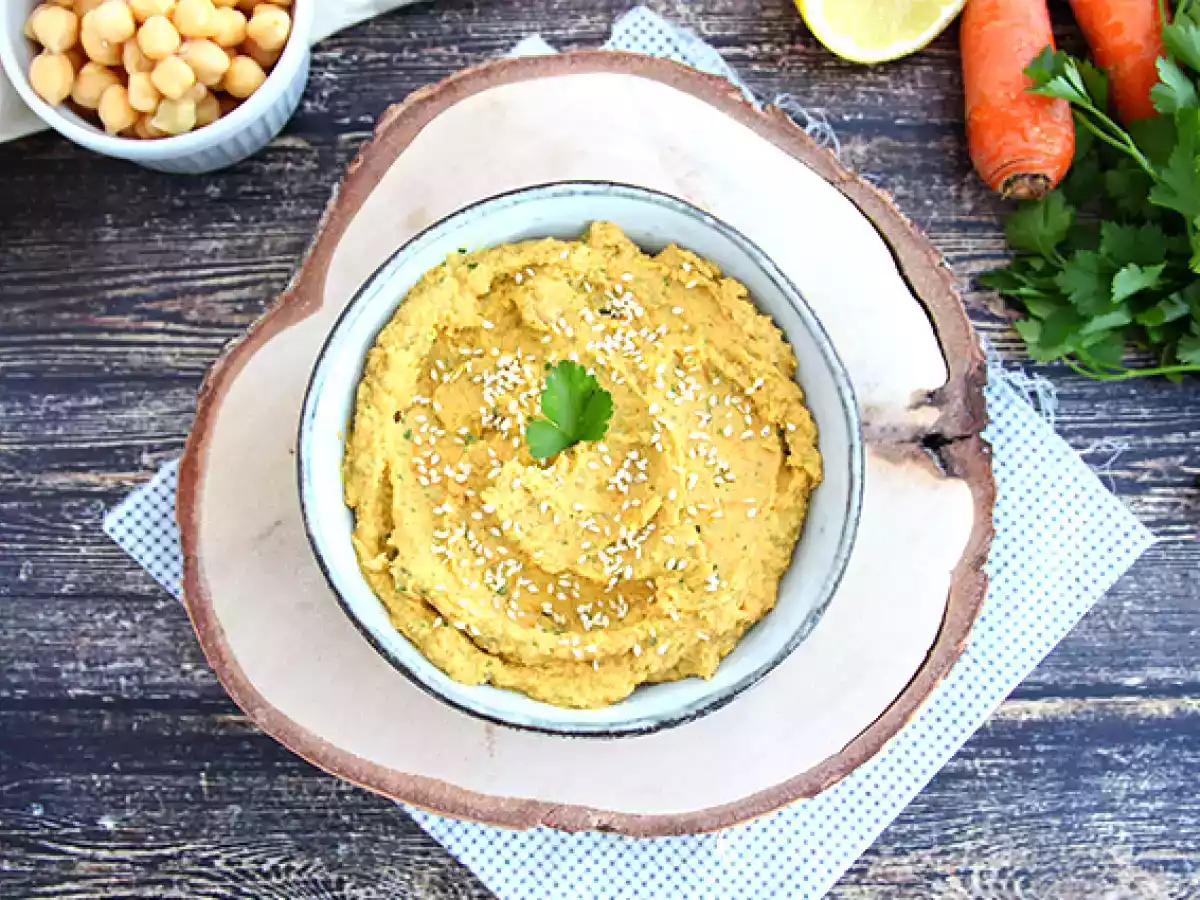 Hummus z marchewką - zdjęcie 2