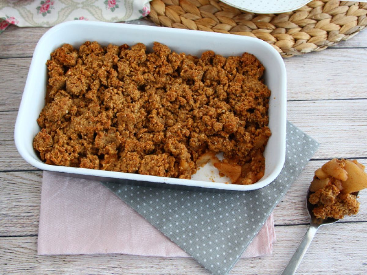 Jabłkowa kruszonka (wegańska i bezglutenowa) - zdjęcie 4