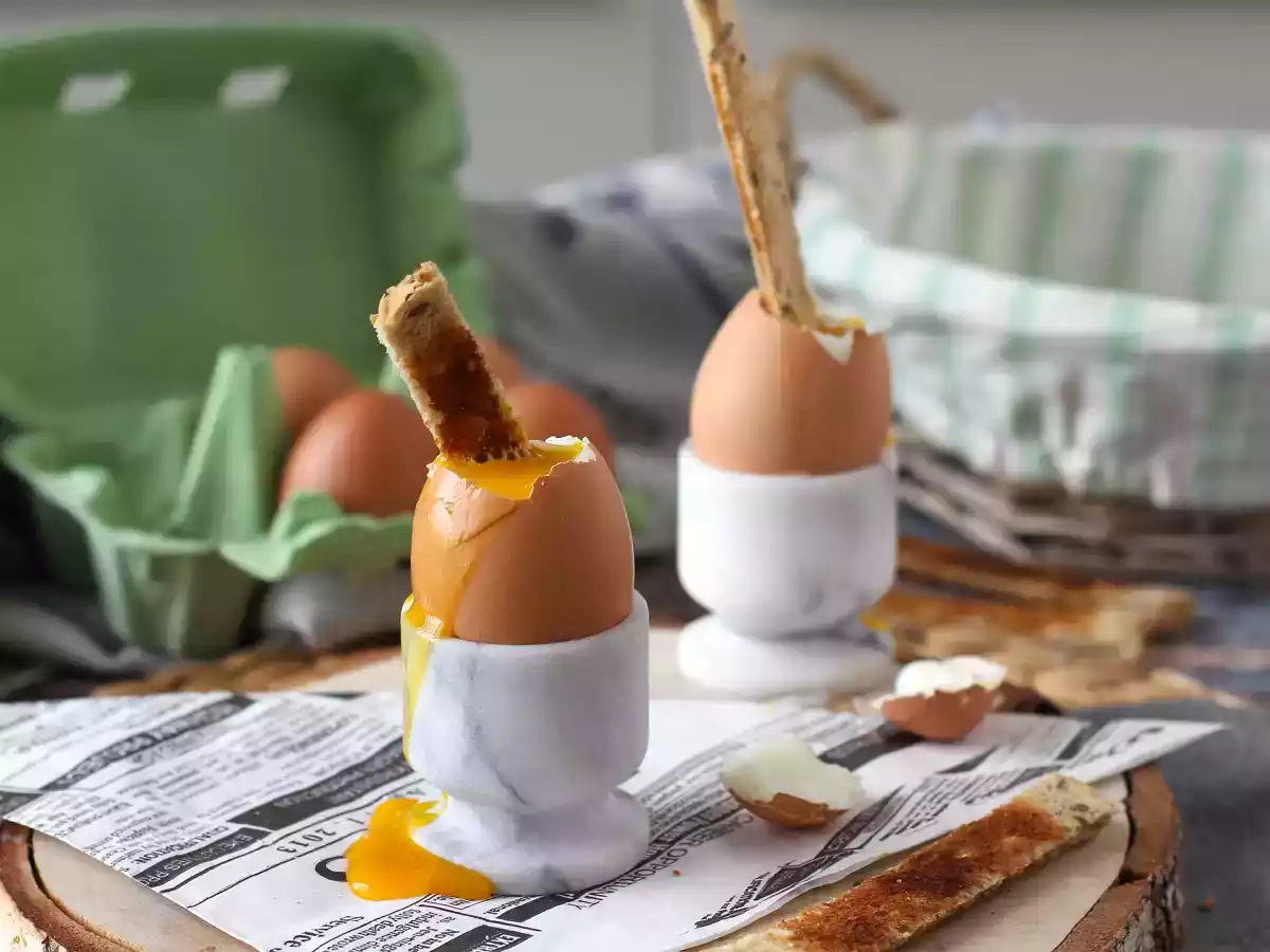Jajka na miękko w frytkownicy powietrznej - zdjęcie 3