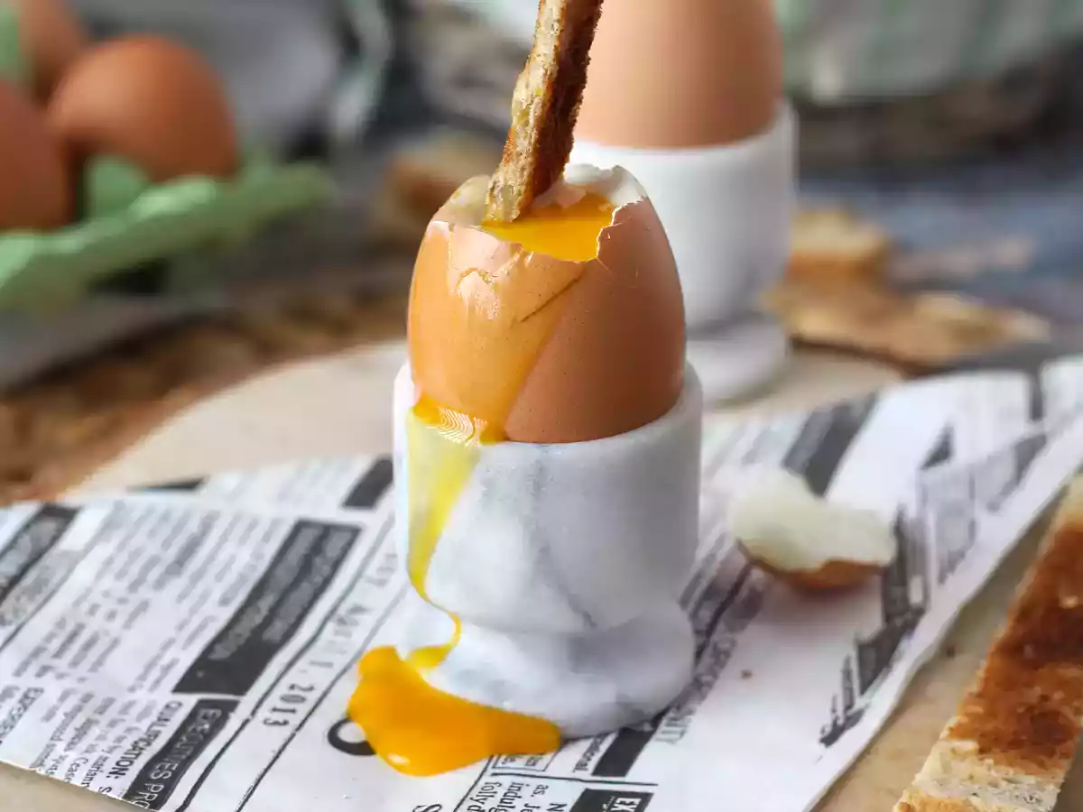 Jajka na miękko w frytkownicy powietrznej - zdjęcie 4