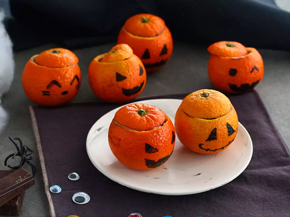 Klementynki na Halloween z musem czekoladowym - zdjęcie 3