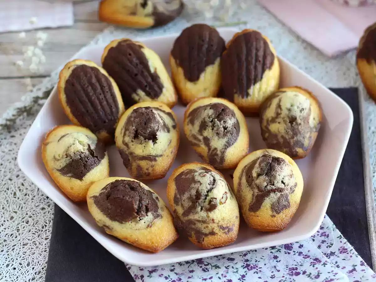 Koniecznie spróbuj marmurkowych madeleines!