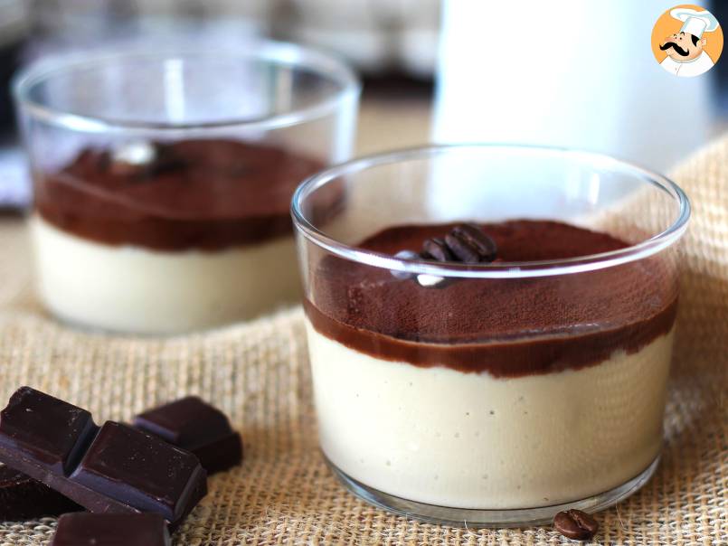 Krem kawowy z ganache i kakao