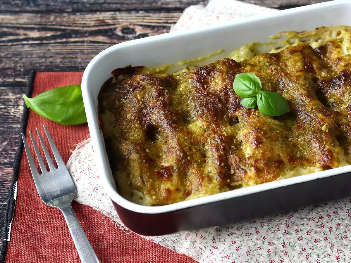 Kremowe pesto cannelloni au gratin: łatwy i smaczny przepis - zdjęcie 3