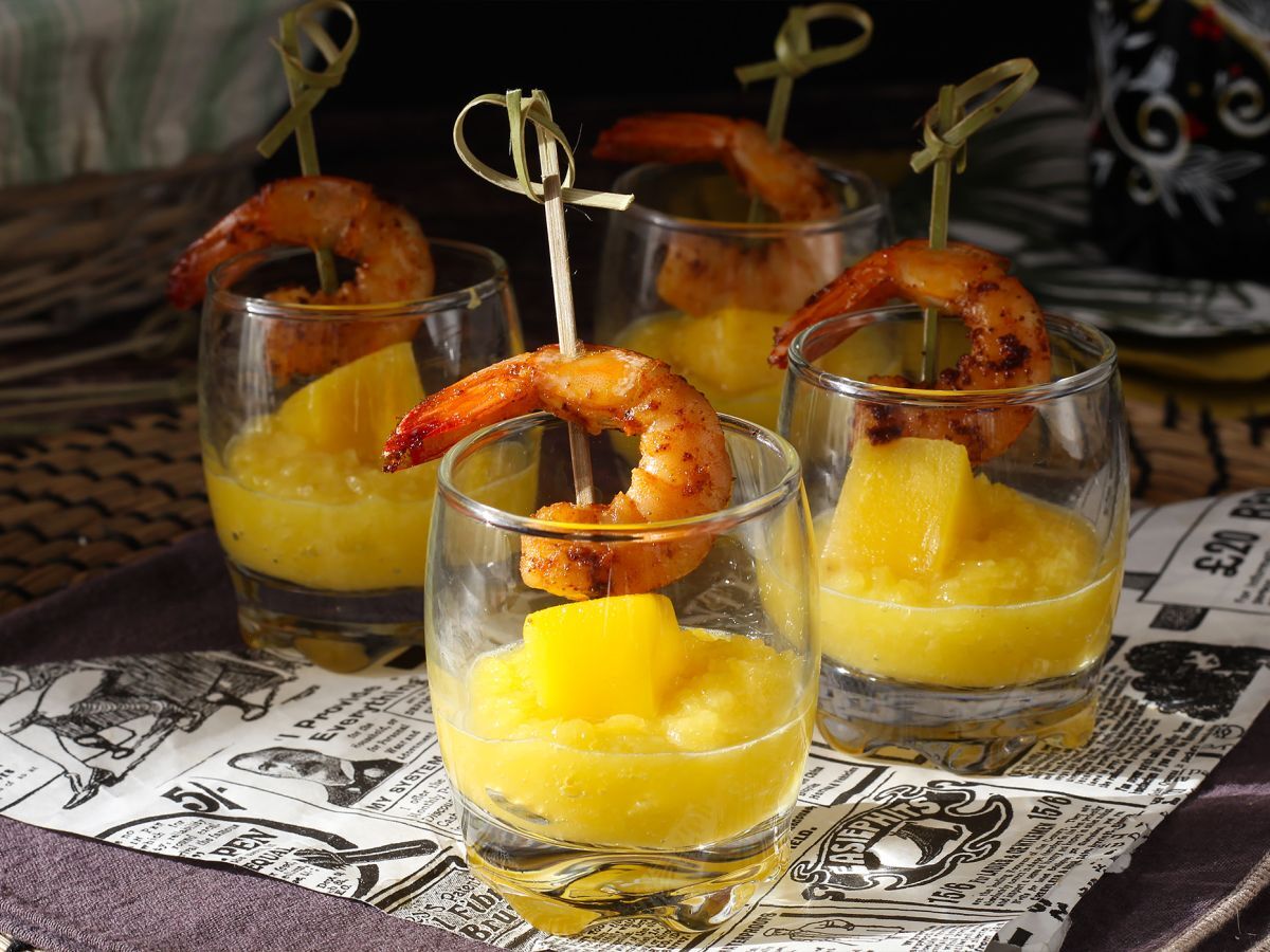 Krewetki i mango w verrines na słodko-pikantny aperitif - zdjęcie 3