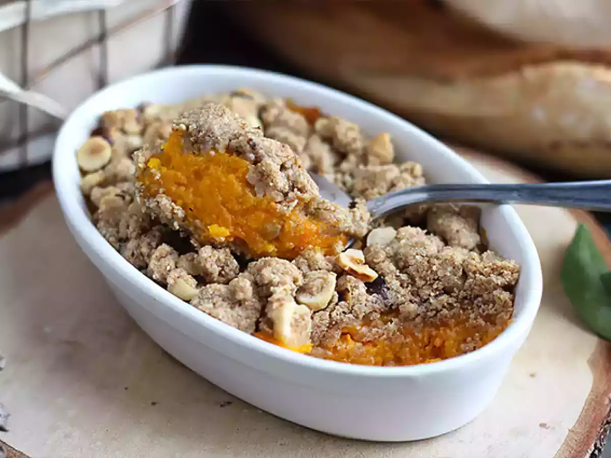 Kruszonka z dyni butternut z orzechami laskowymi - zdjęcie 4