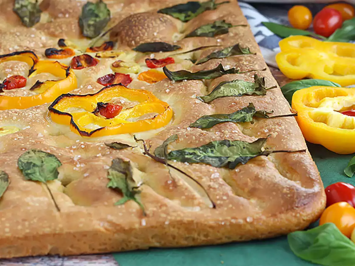 Kwiatowa focaccia – focaccia art - zdjęcie 8