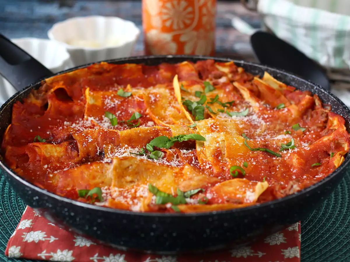 Lasagne bolońskie z patelni - zdjęcie 2