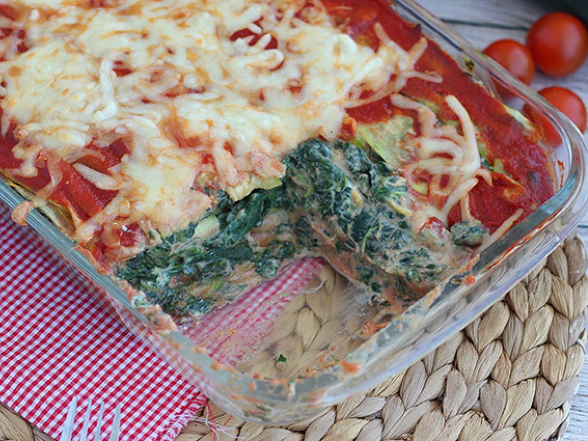 Lasagne z cukinią i szpinakiem - zdjęcie 4