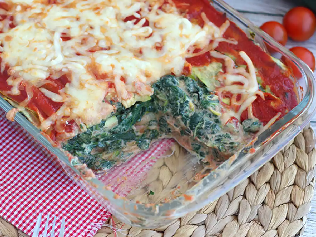 Lasagne z cukinią i szpinakiem - zdjęcie 4