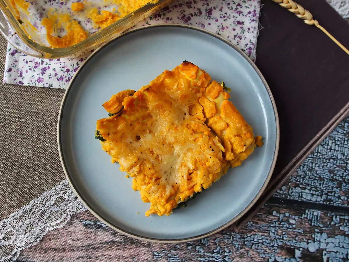 Lasagne z dynią piżmową, szpinakiem i ricottą - zdjęcie 4