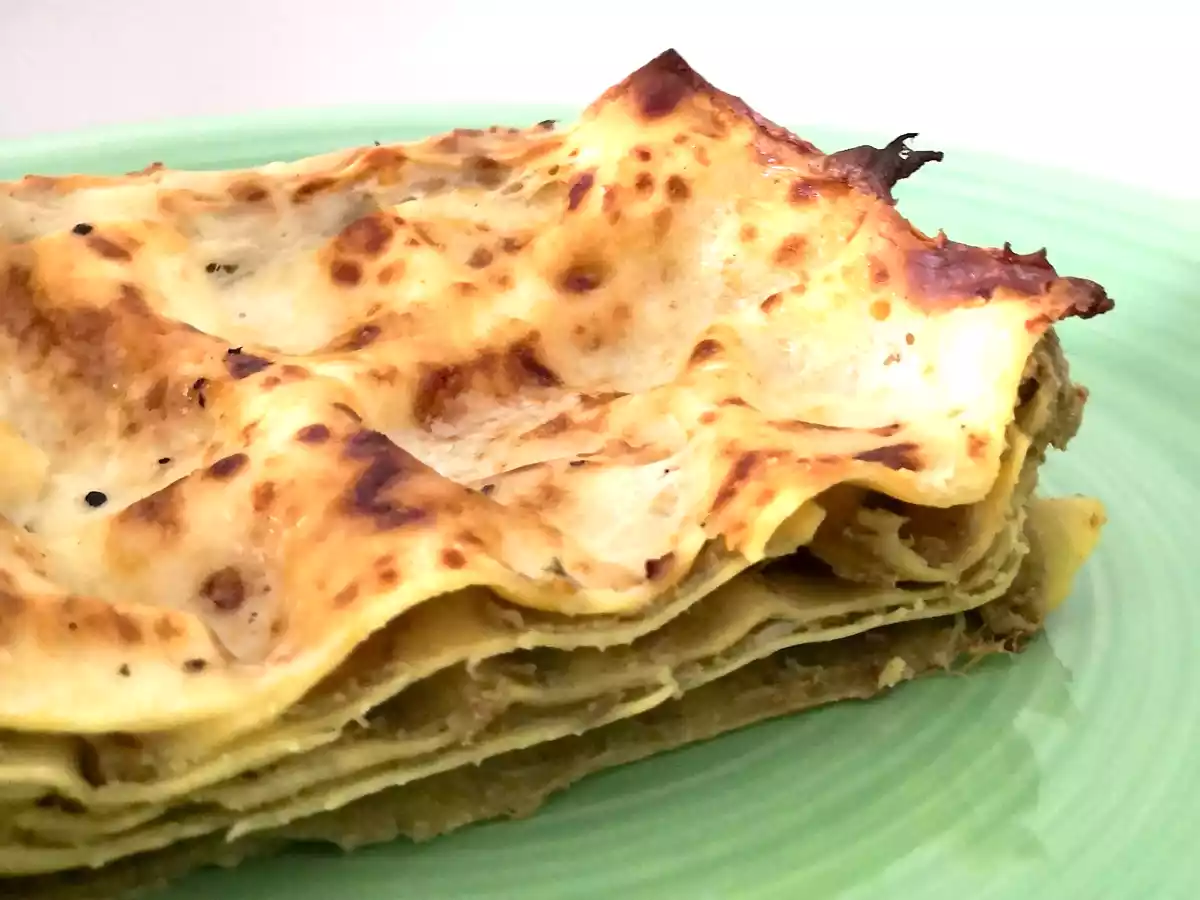 Lasagne z karczochami i ricottą