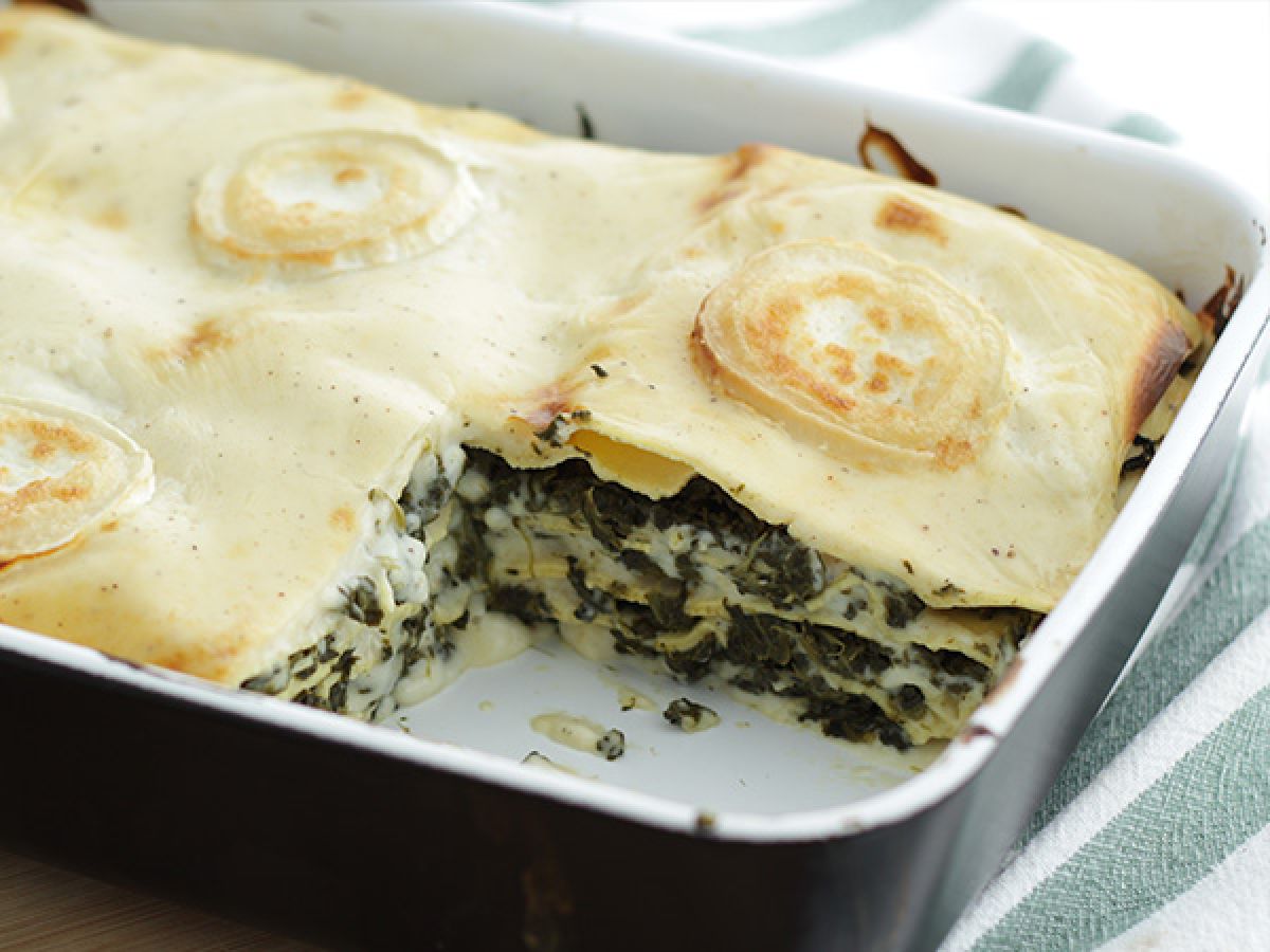 Lasagne ze szpinakiem i kozim serem - zdjęcie 4