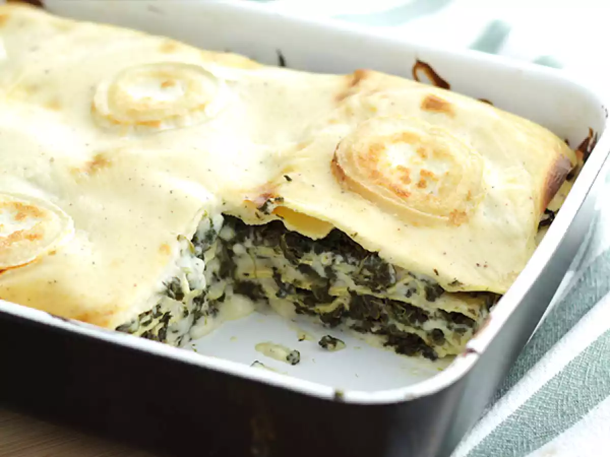 Lasagne ze szpinakiem i kozim serem - zdjęcie 4