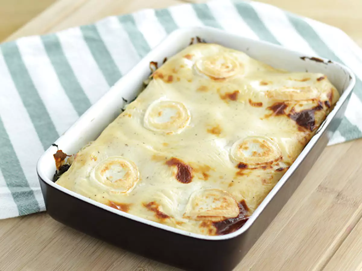 Lasagne ze szpinakiem i serem kozim - zdjęcie 3