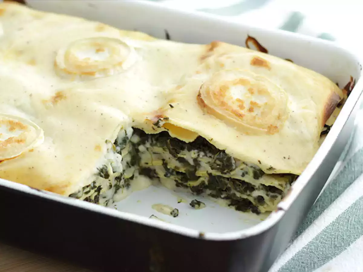 Lasagne ze szpinakiem i serem kozim - zdjęcie 4