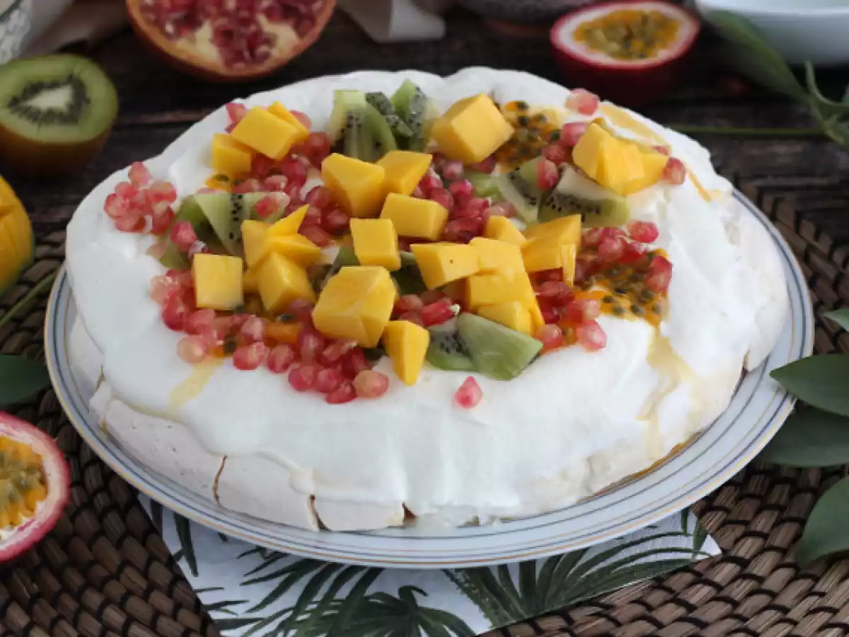 Łatwa pavlova z owoców egzotycznych - zdjęcie 3