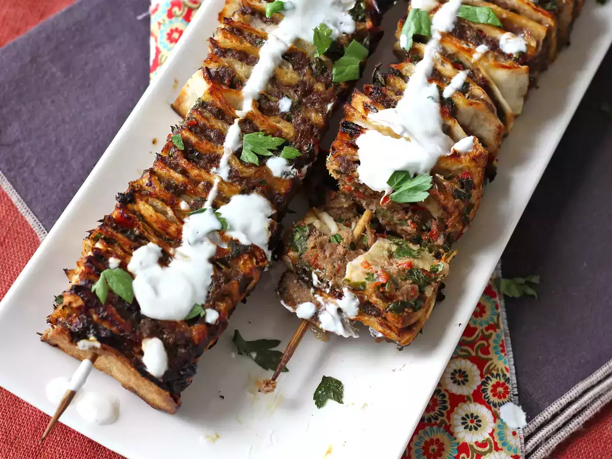 Lavash kebab z tortillami, czyli słynne łatwe kebaby pieczone w piekarniku! - zdjęcie 4