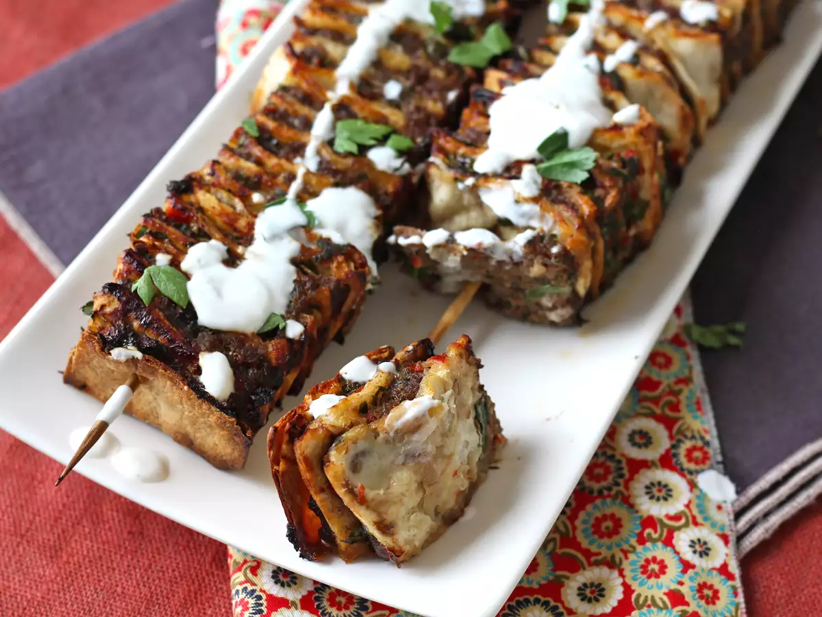 Lavash kebab z tortillami, czyli słynne łatwe kebaby pieczone w piekarniku! - zdjęcie 6