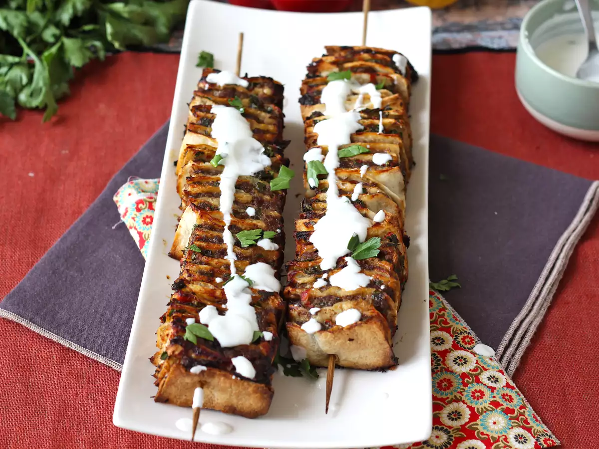 Lavash kebab z tortillami, czyli słynne łatwe kebaby pieczone w piekarniku! - zdjęcie 7
