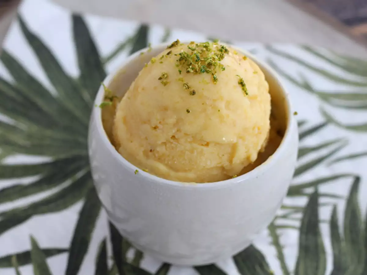 Lody z mango bez maszynki do lodów - zdjęcie 4